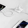 Tech One Tech TEC2413 Cargador de Pared 12W con Salida USB-C + USB-A y Cable USB-C Blanco